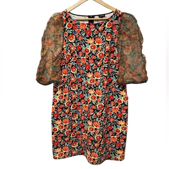 Torrid Mini Scuba Crepe And Organza High Neck
Puff Sleeve Dress - Picture 5 of 10